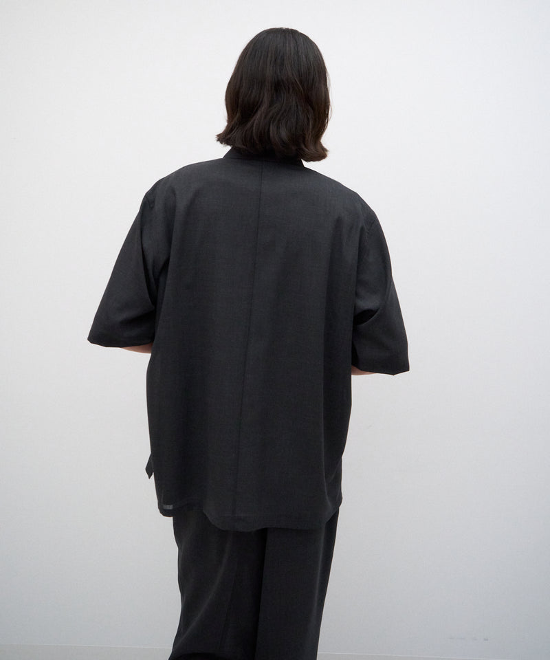 TWIST WOOL GAUZE | HARF SLEEVE SHIRT – ATON | エイトン
