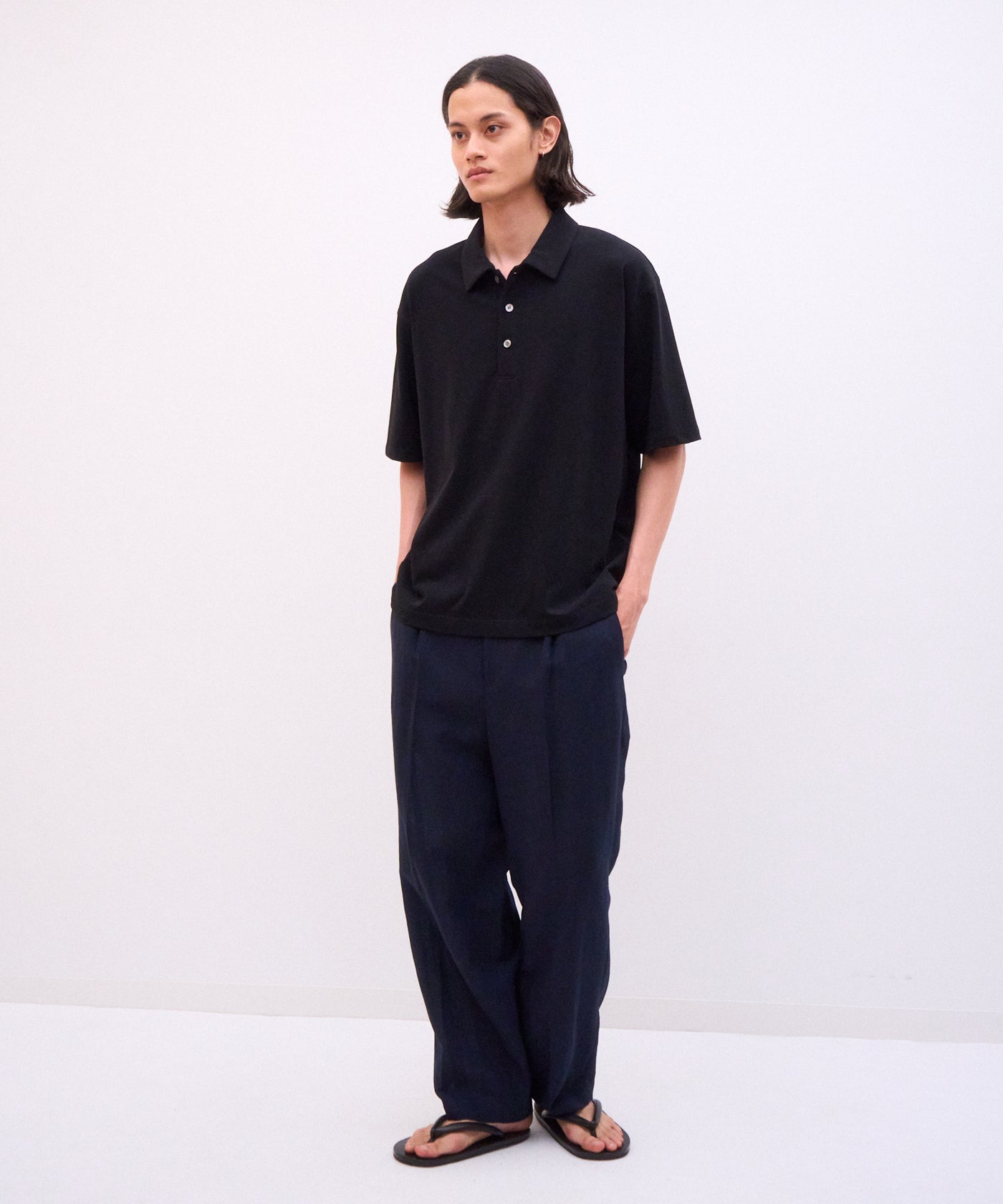 FRESCA PLATE | LOOSE FIT PORO SHIRT – ATON | エイトン
