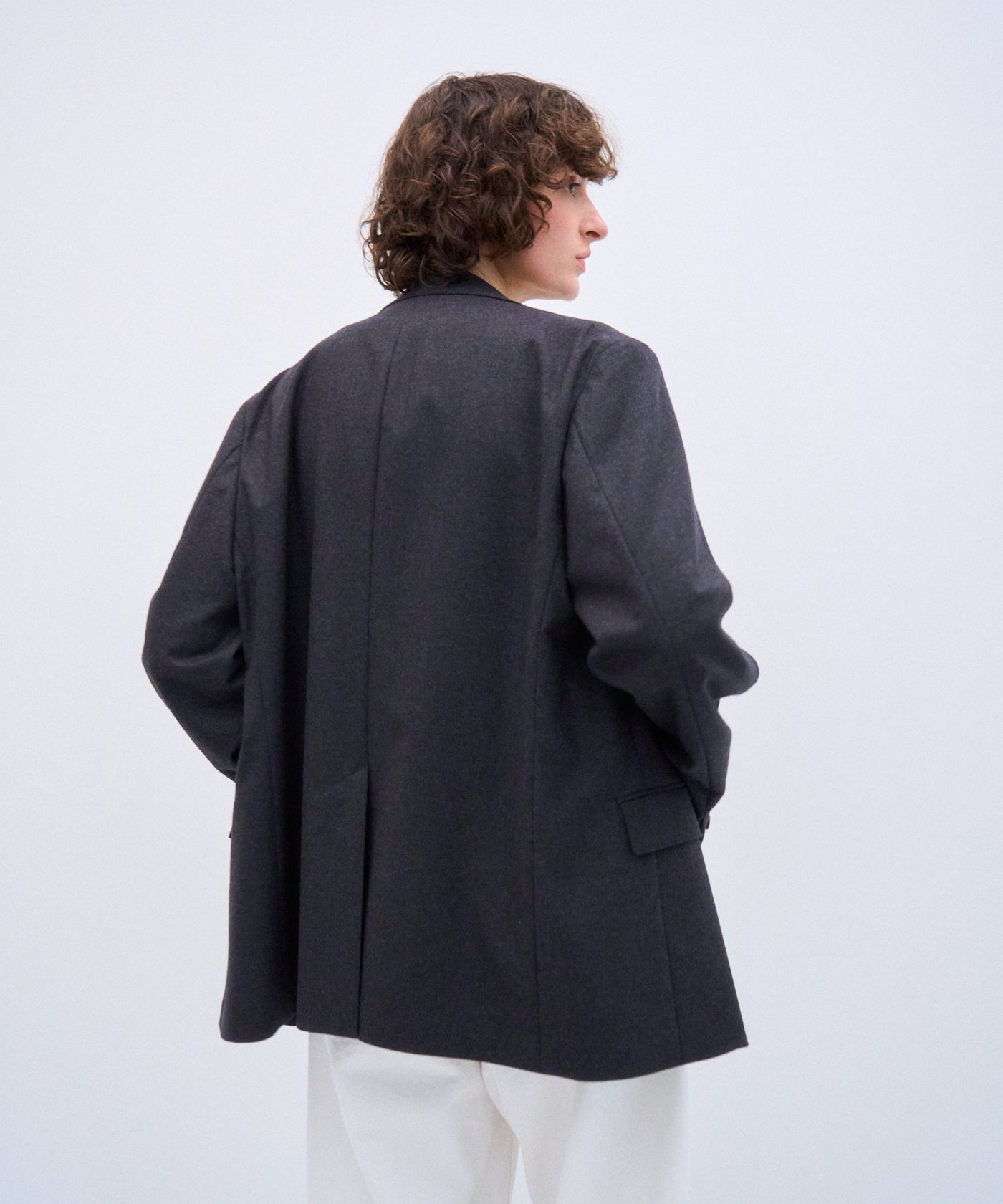 MERINO COLLEGE FLANNEL | TAILORED JACKET – ATON | エイトン