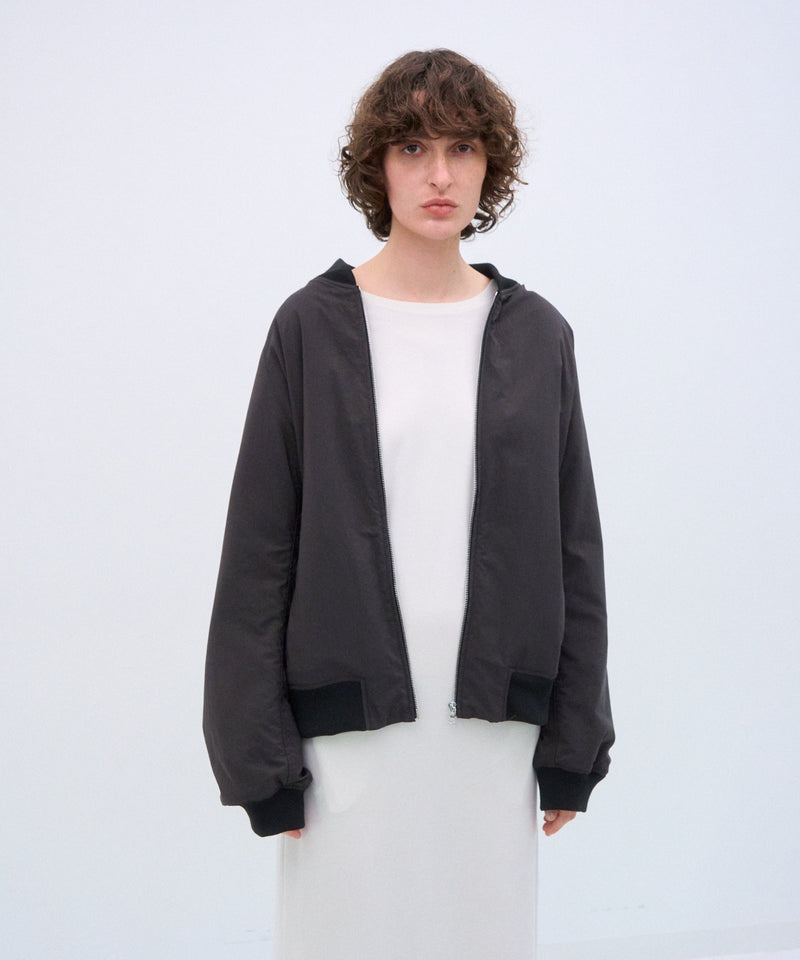 FIBRIL NYLON SATIN | FLIGHT JACKET – ATON | エイトン