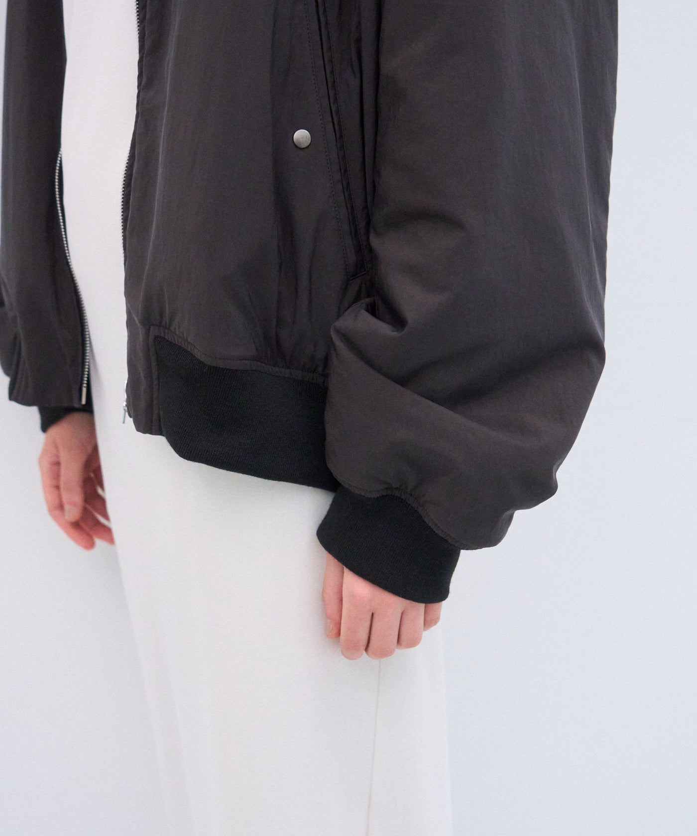 FIBRIL NYLON SATIN | FLIGHT JACKET – ATON | エイトン