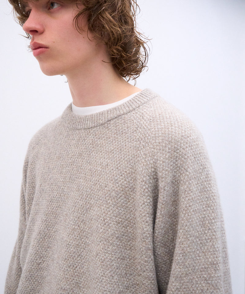 LAMBS WOOL | CREW NECK SWEATER – ATON | エイトン