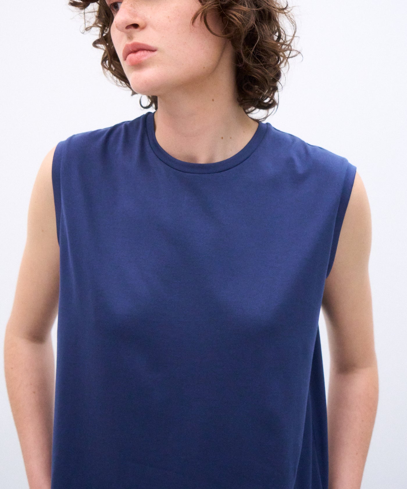 SUVIN 60/2 | SLEEVELESS DRESS – ATON | エイトン