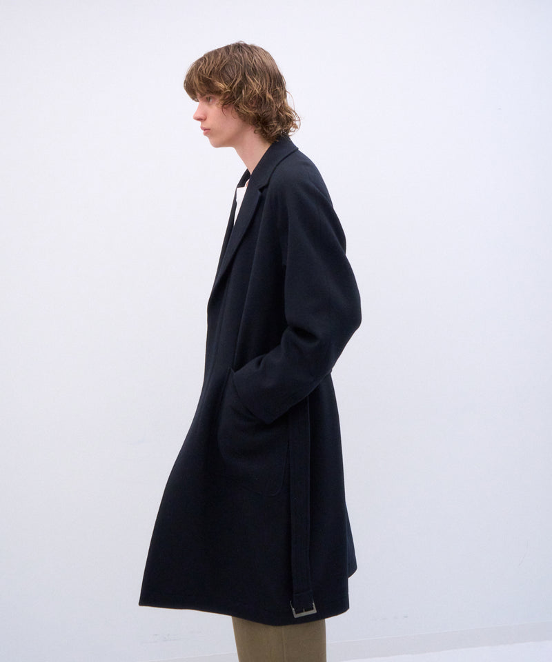 SUPER 160S DOUBLE SAXONY | CHESTER FIELD COAT – ATON | エイトン