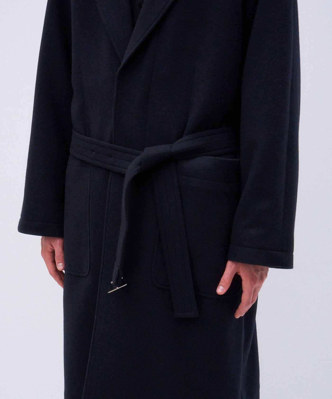 SUPER 160S DOUBLE SAXONY | CHESTER FIELD COAT – ATON | エイトン