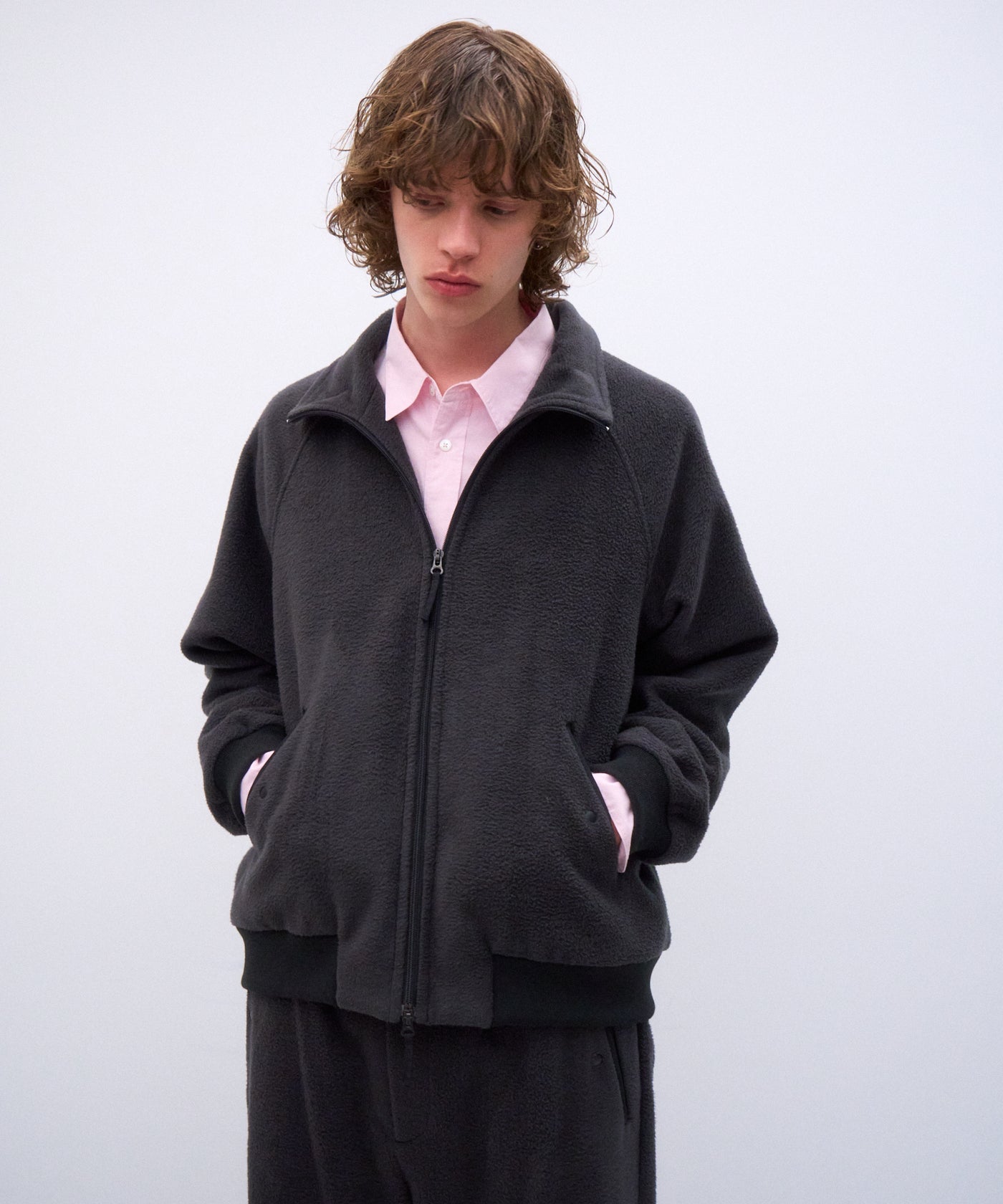 SILK FLEECE | STAND JACKET – ATON | エイトン