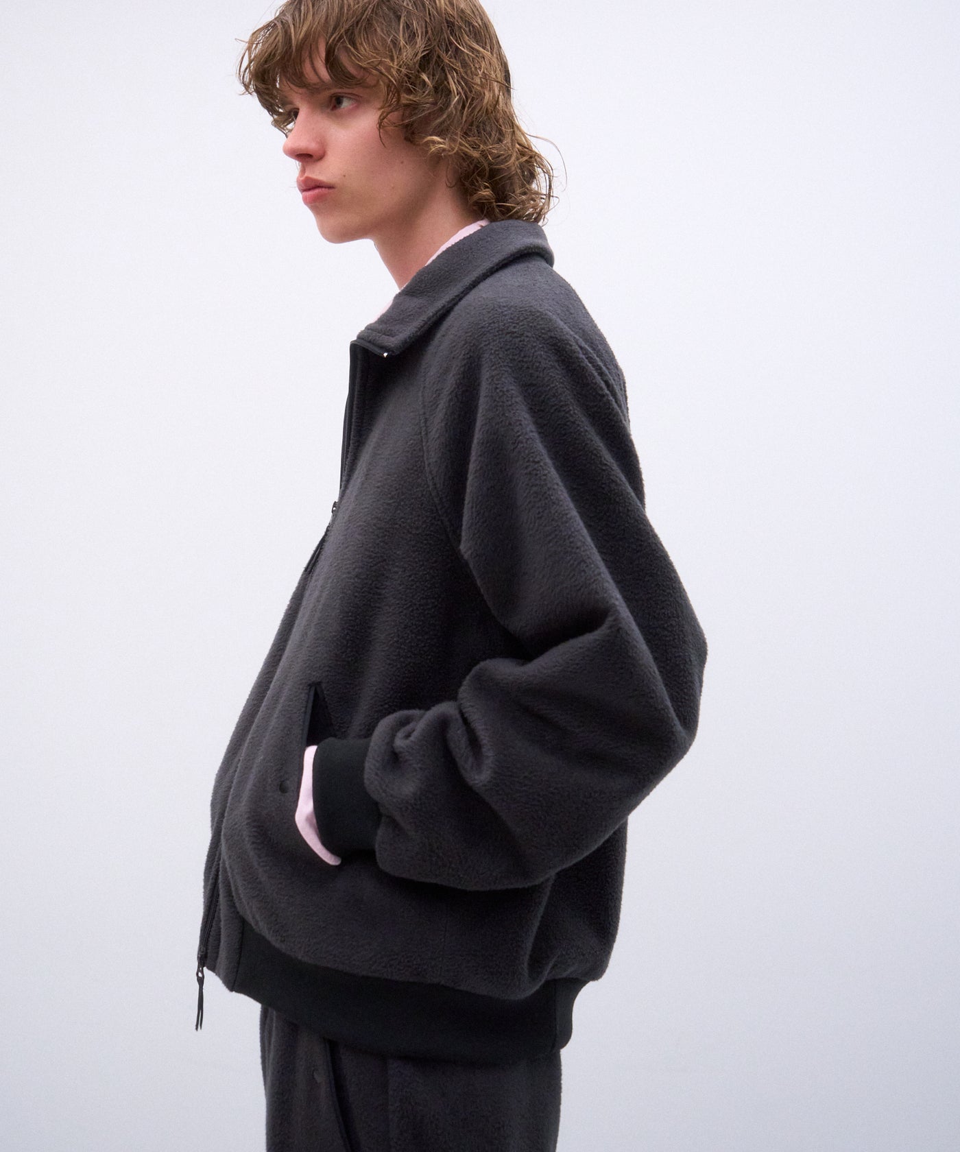 SILK FLEECE | STAND JACKET – ATON | エイトン