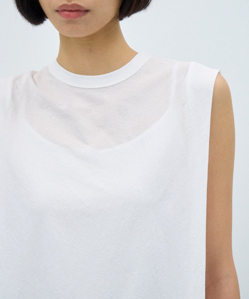 【New】Deuxieme Classe Sleeveless Pullover SHRINK FRESCA JERSEY | SLEEVELESS PULLOVER – ATON | エイトン