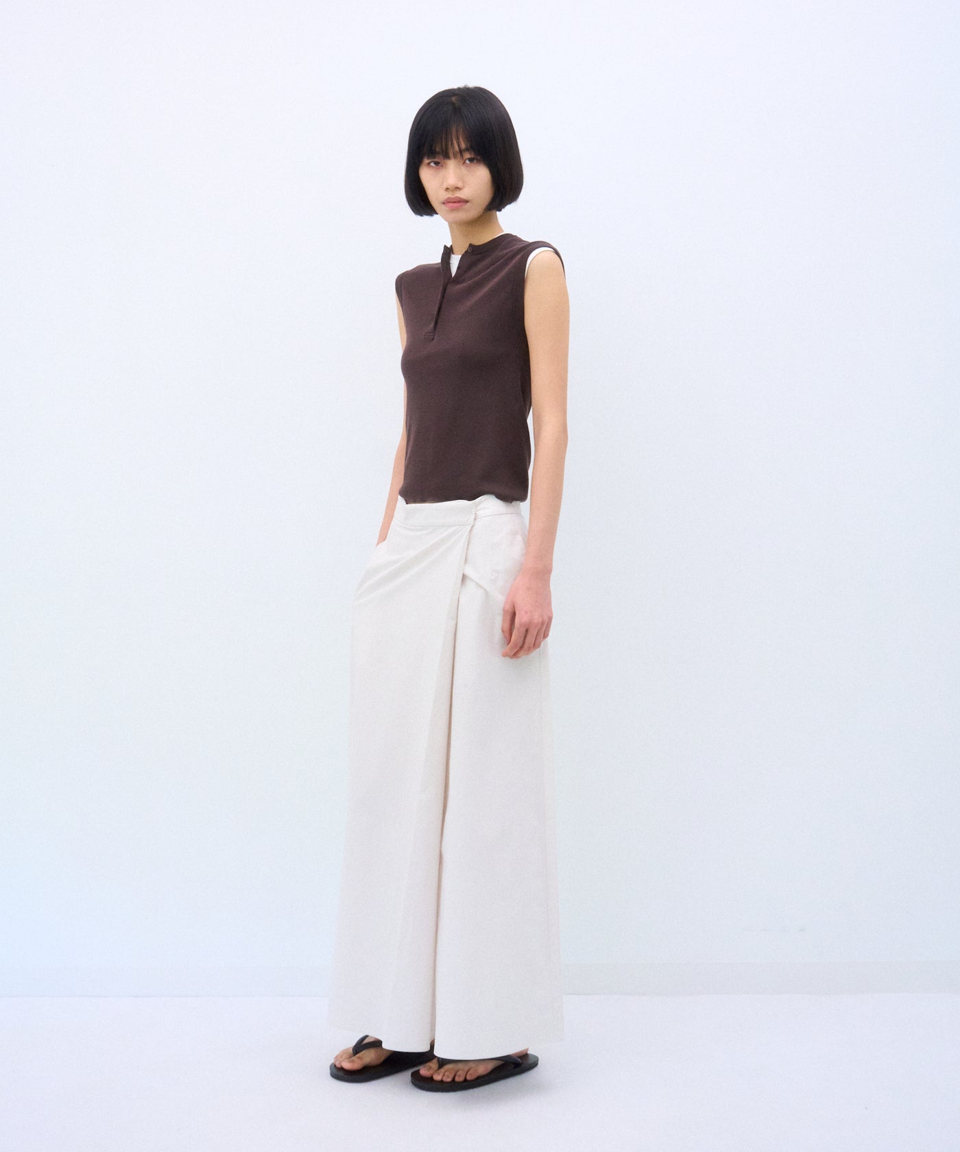 COTTON BROAD | WRAP SKIRT – ATON | エイトン