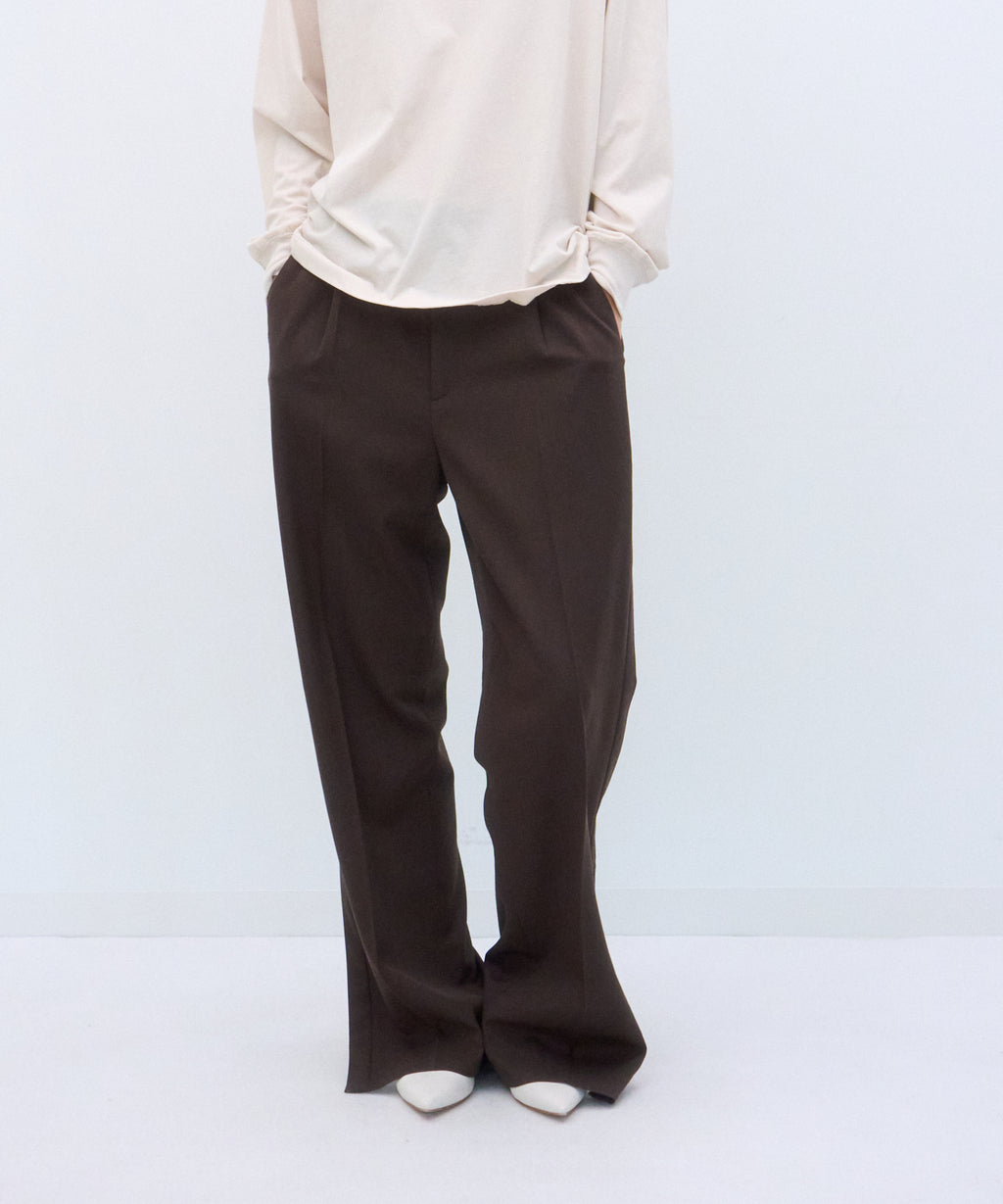 WOOL GABARDINE | PIN TUCK PNATS – ATON | エイトン