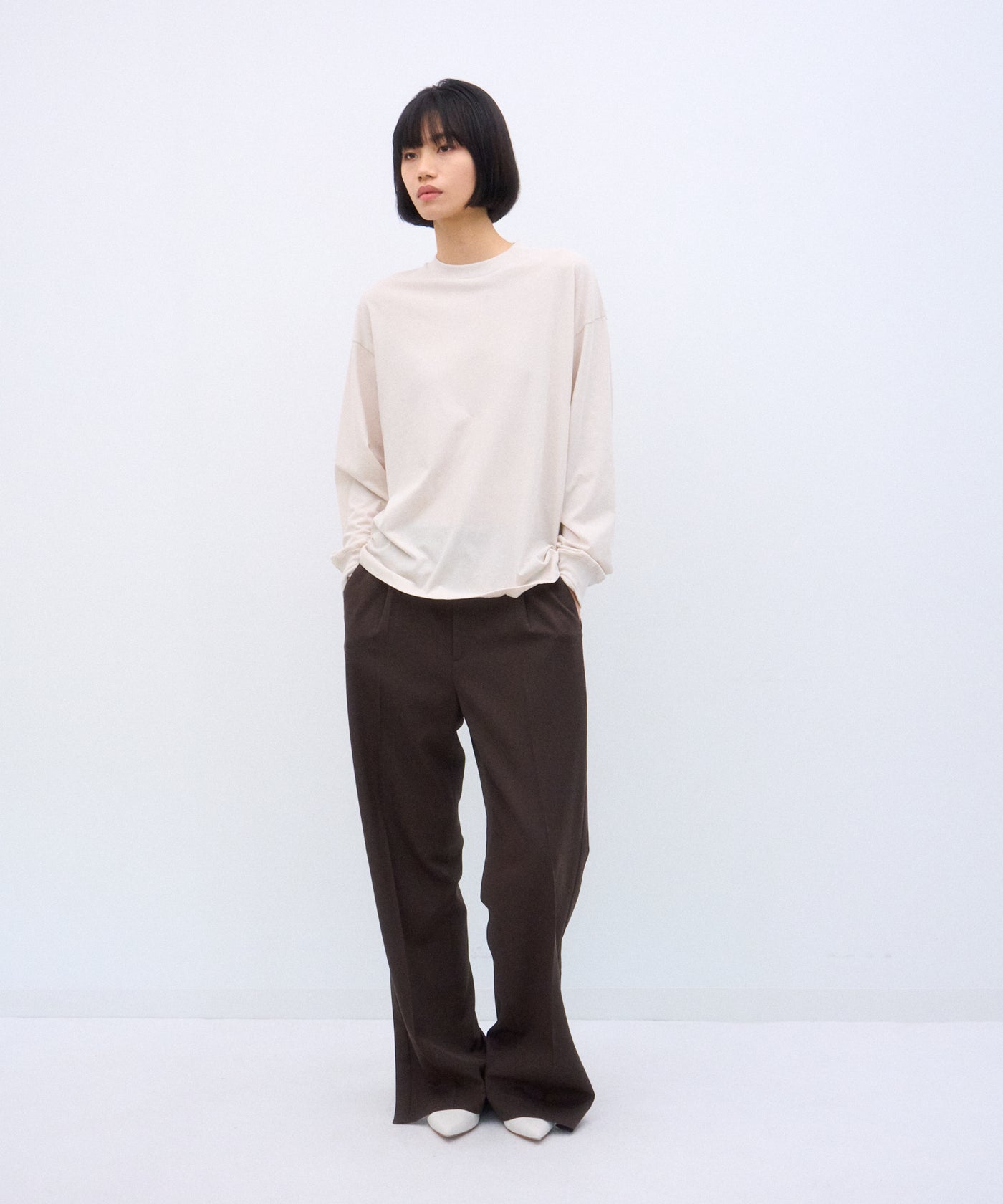 FRESCA NUBUCK | OVERSIZED PULLOVER – ATON | エイトン