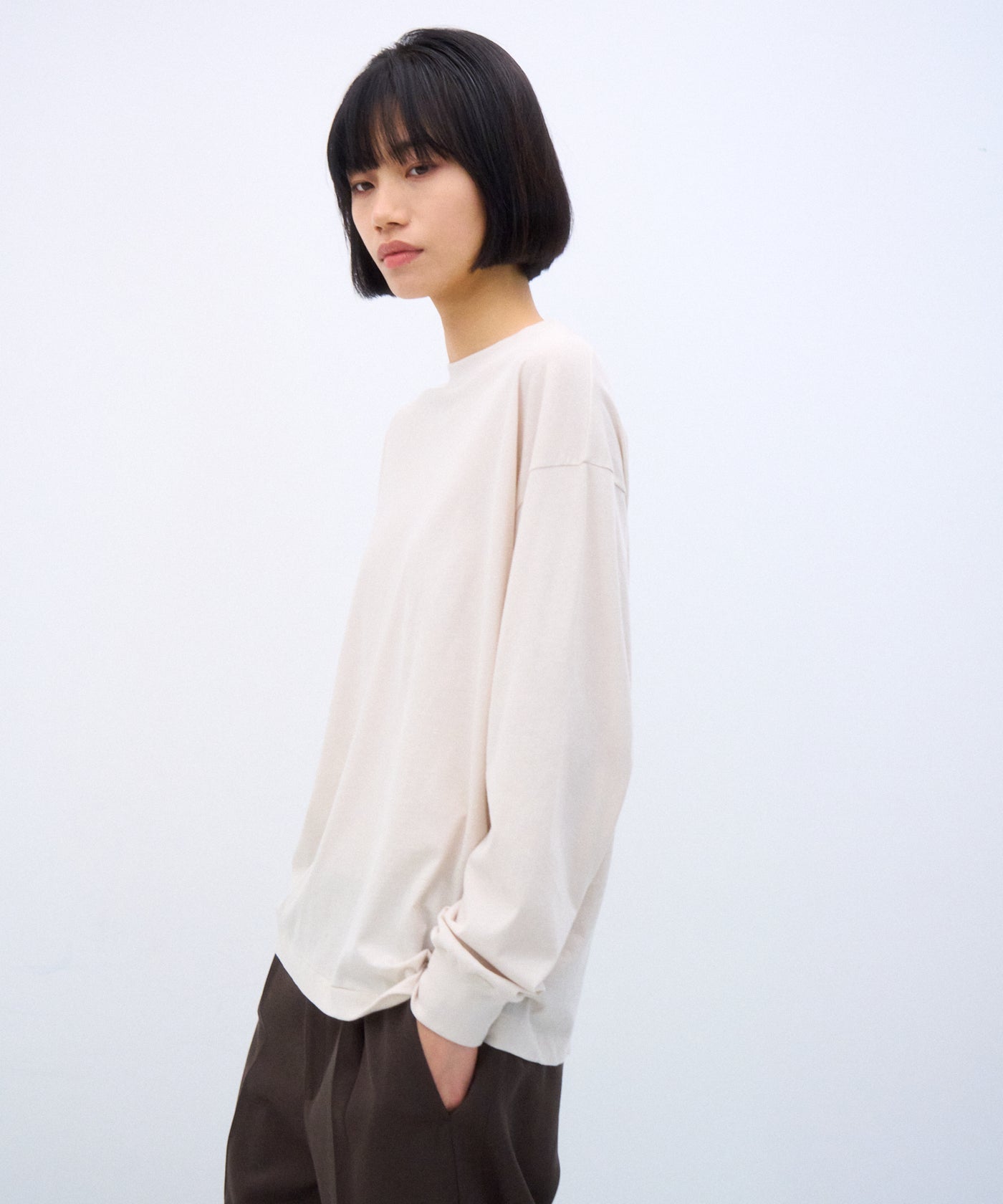 FRESCA NUBUCK | OVERSIZED PULLOVER – ATON | エイトン