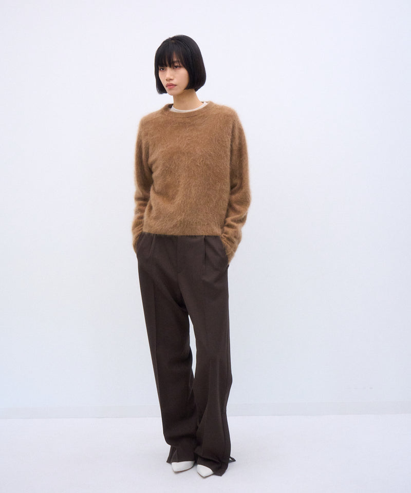 トップス ATON FUR CASHMERE CREWNECK PULLOVER ROYAL CASHMERE FUR | CREW NECK SWEATER – ATON | エイトン