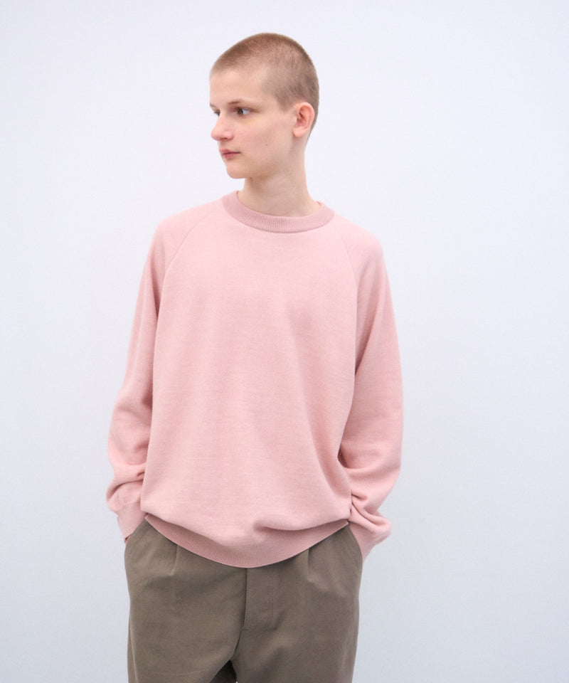 ATON エイトン ニット・セーター XL ピンク 【古着】【中古】【送料無料】 WOOL COTTON TERRY | CREW NECK SWEATER – ATON | エイトン