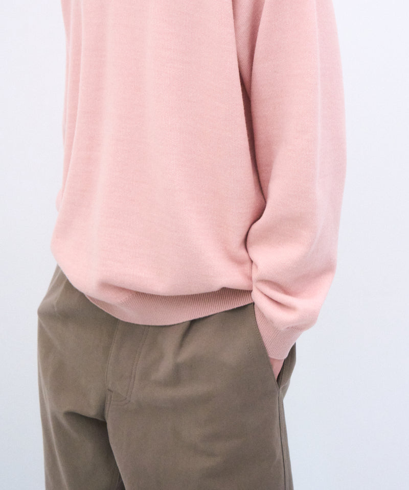 WOOL COTTON TERRY | CREW NECK SWEATER – ATON | エイトン