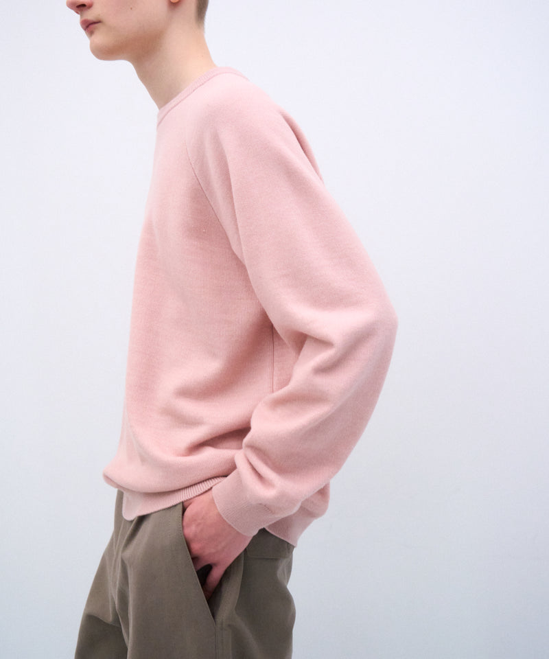WOOL COTTON TERRY | CREW NECK SWEATER – ATON | エイトン