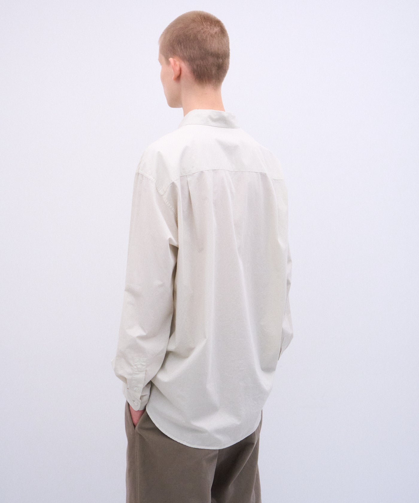 COTTON CASHMERE LAWN | OVERSIZED SHIRT – ATON | エイトン