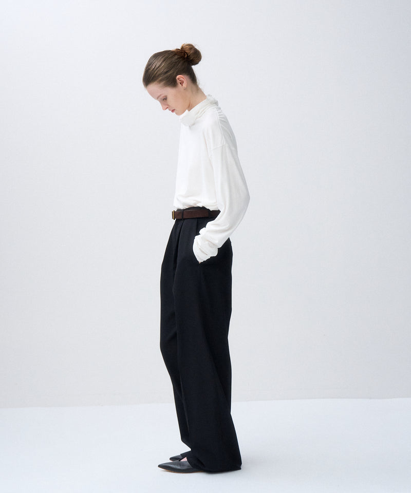 FRESCA | LAYERED TURTLE NECK PULLOVER – ATON | エイトン