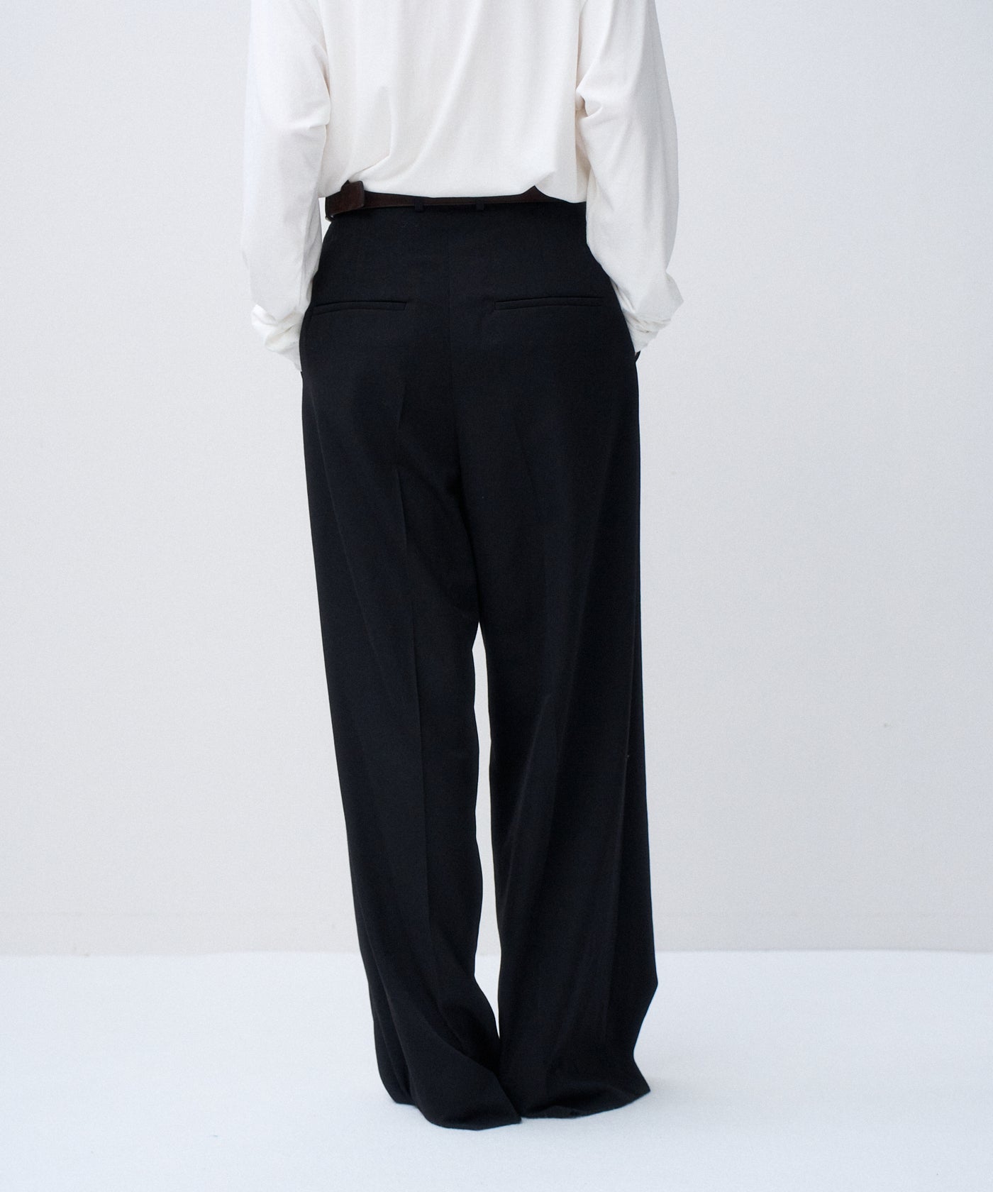 WOOL GABARDINE | WIDE PANTS – ATON | エイトン