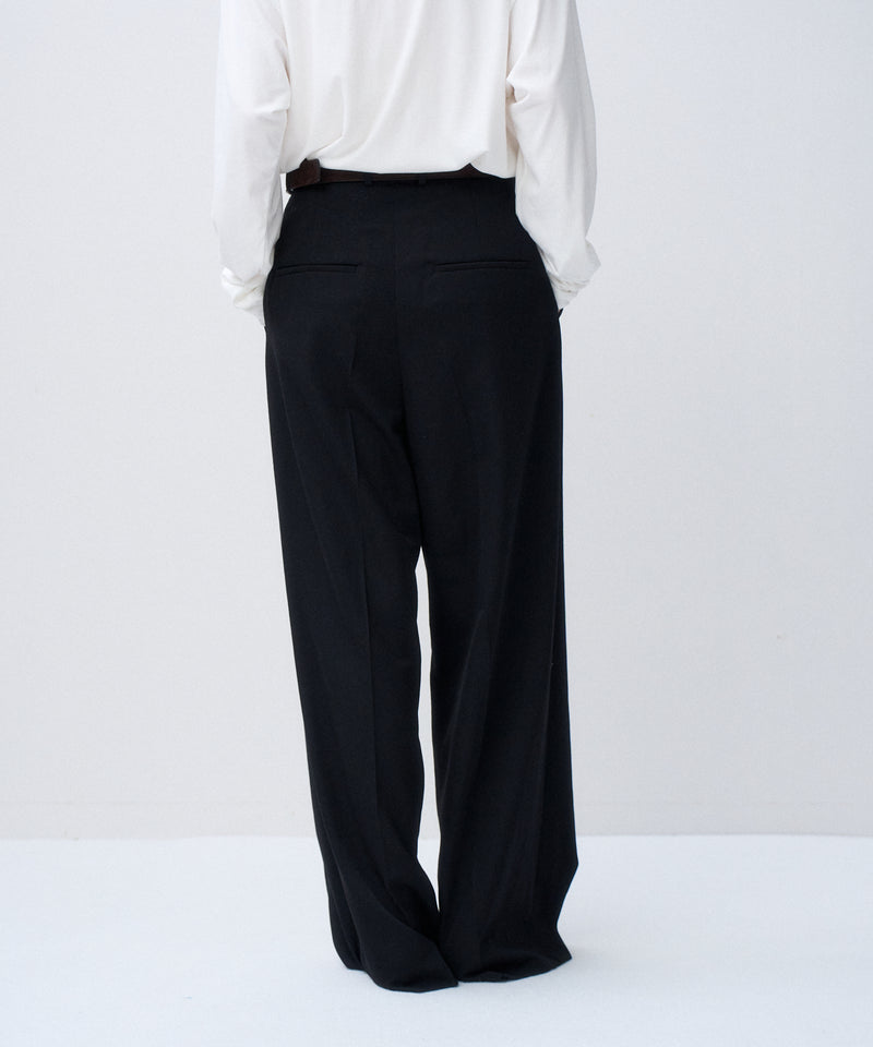 WOOL GABARDINE | WIDE PANTS – ATON | エイトン