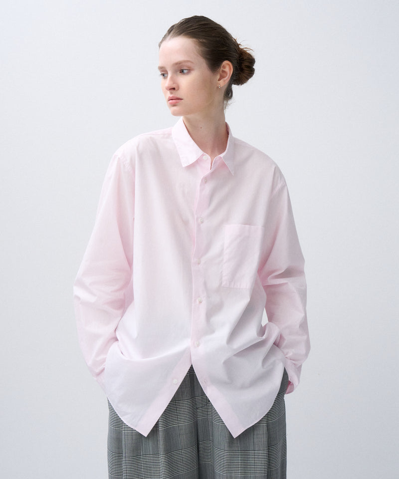 ATON Giza Stripe Standard Shirt／エイトン シャツ GIZA COMPACT STRIPE | STANDARD SHIRT – ATON | エイトン