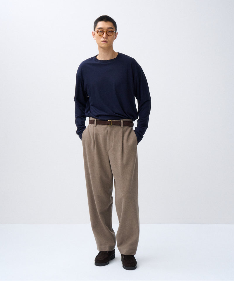 FRESCA | LAYERED CREW NECK PULLOVER – ATON | エイトン