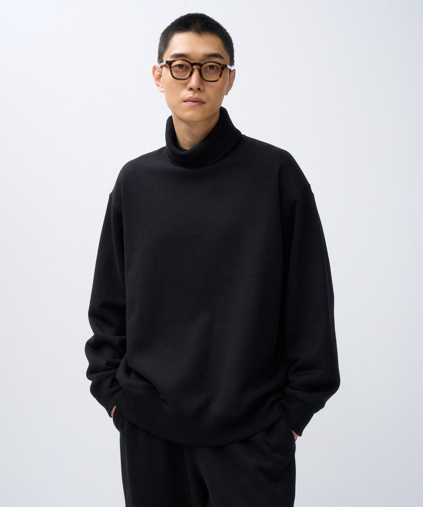 ZERO AZUMA URAKE | HIGH NECK SWEAT SHIRTS – ATON | エイトン
