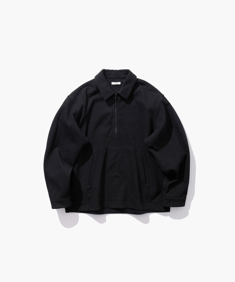 WASHED TWIST COTTON | HALF ZIP JACKET – ATON | エイトン