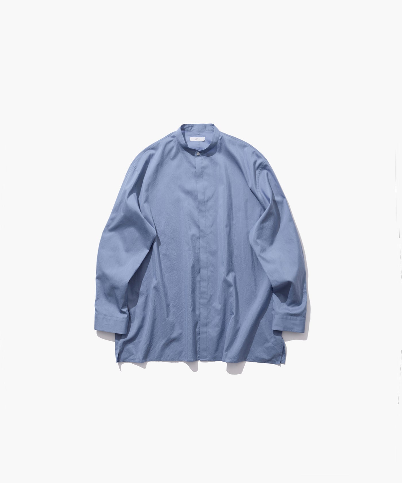 COTTON SILK | STAND COLLAR SHIRT – ATON | エイトン