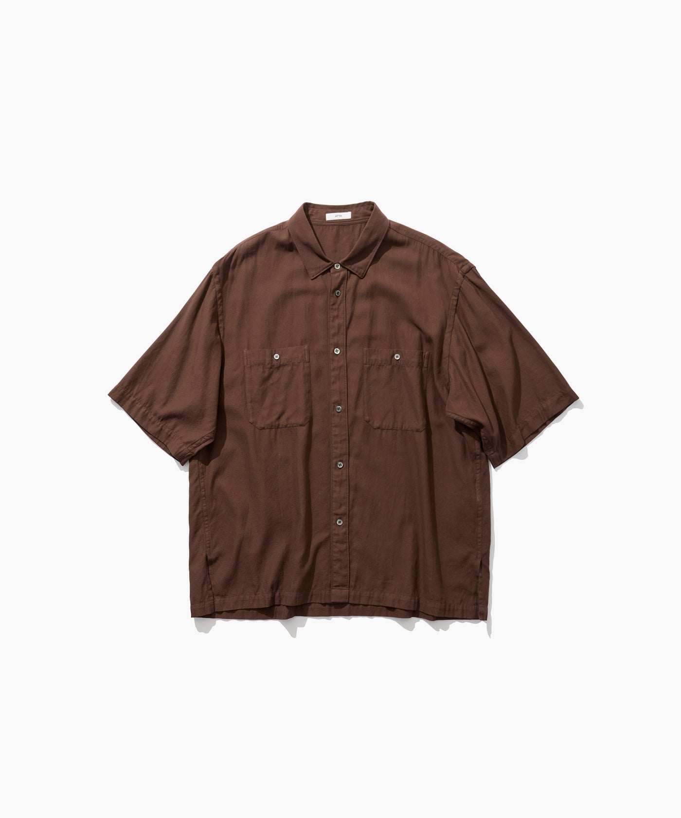 COTTON SILK VIERA | LOOSE FIT HALF SLEEVE SHIRT – ATON | エイトン