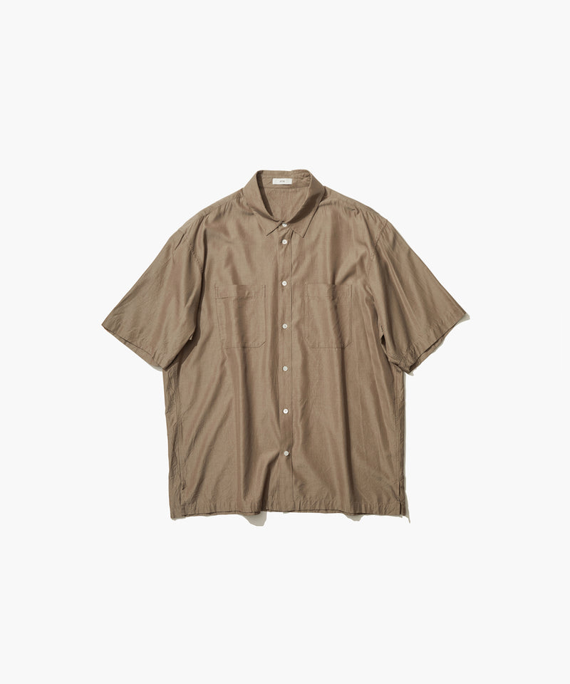 SHORT FIBER SILK | WASHED SHORT SLEEVE SHIRT