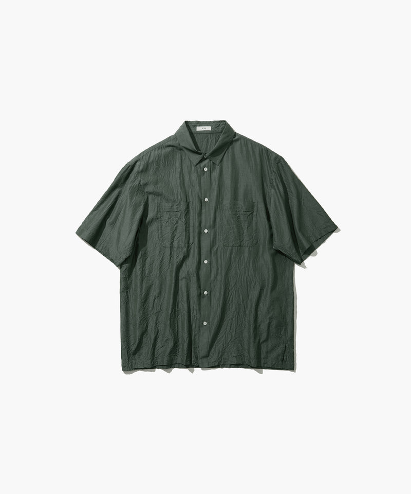 SHORT FIBER SILK | WASHED SHORT SLEEVE SHIRT