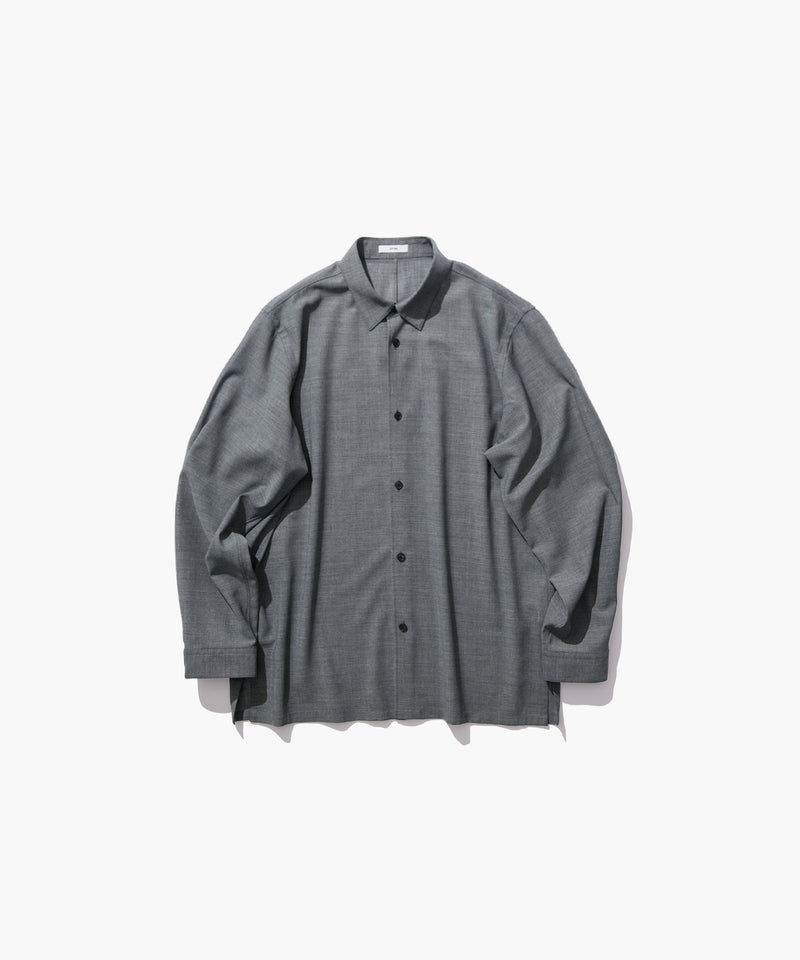 TWIST WOOL GAUZE | LOOSE FIT SHIRT – ATON | エイトン