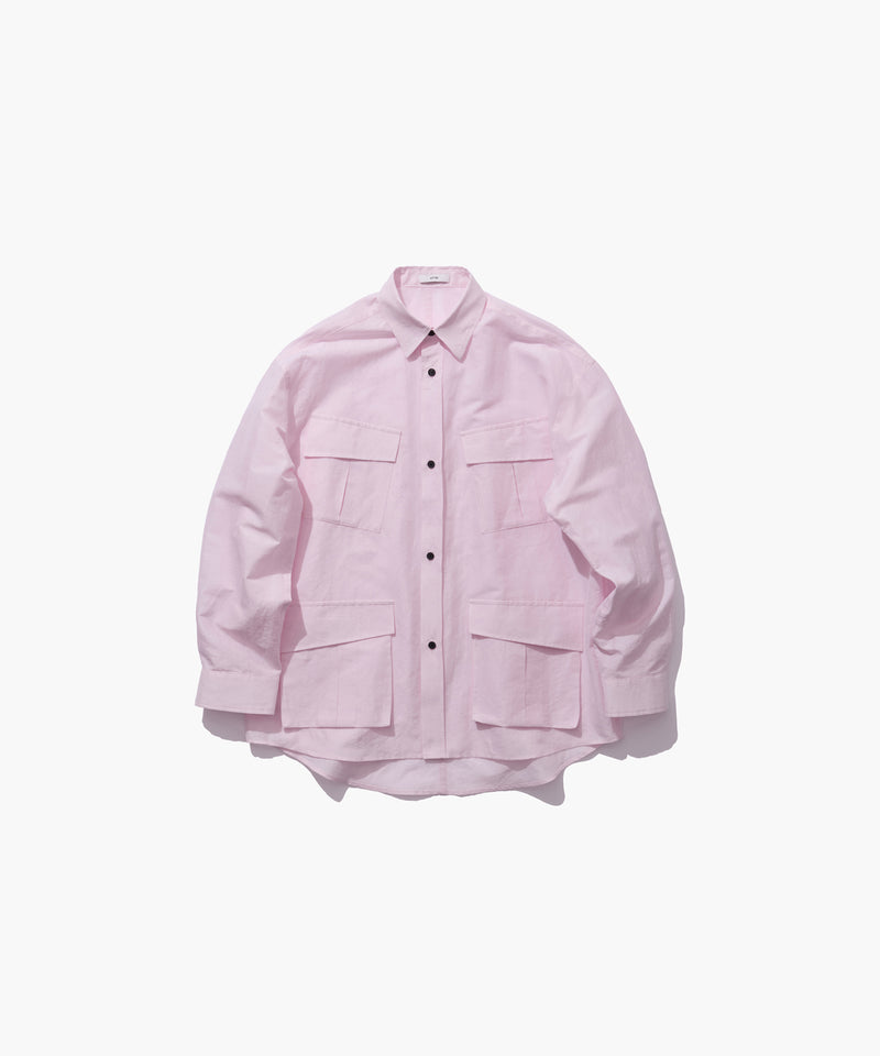 SILK LINEN POPLIN | JUNGLE FATIGUE SHIRT – ATON | エイトン
