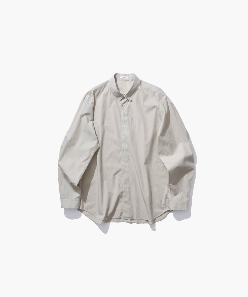 ATON COTTON LAWN OVERSIZED SHIRT 4 グレー SHRINK COTTON LAWN | OVERSIZED SHIRT – ATON | エイトン