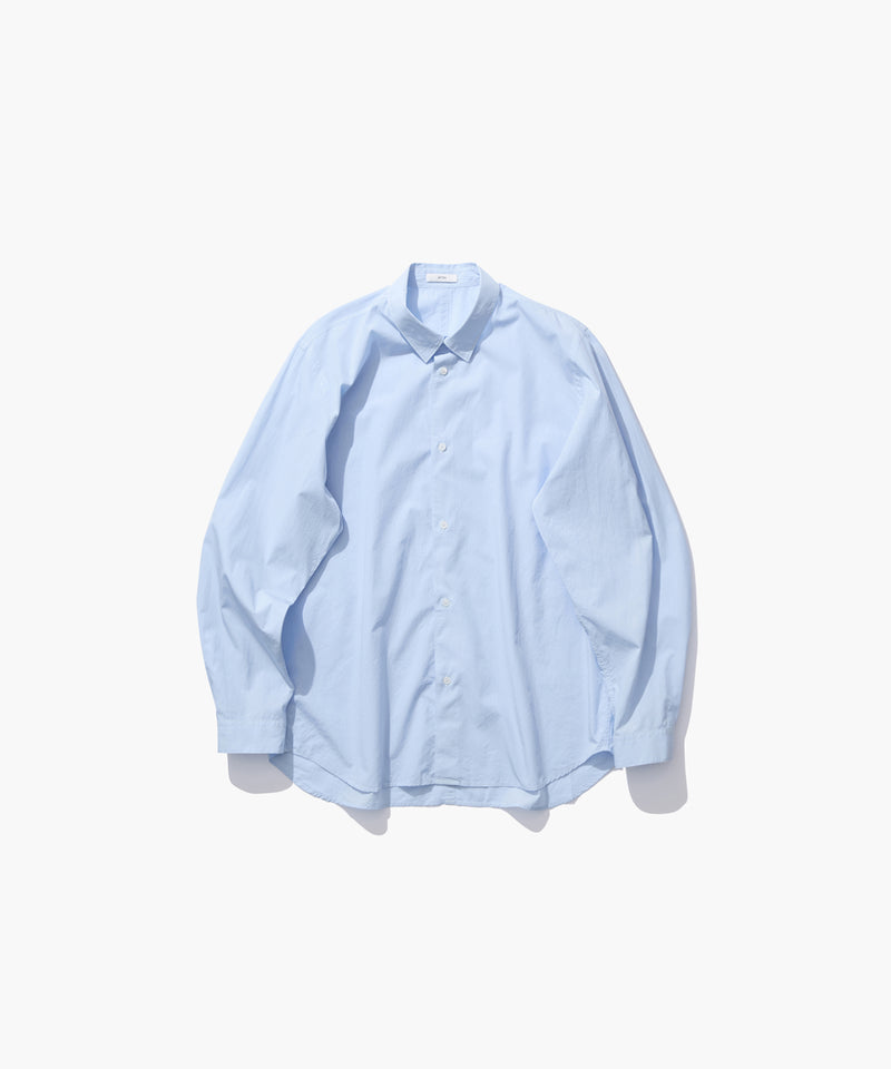 SHRINK COTTON LAWN | OVERSIZED SHIRT – ATON | エイトン