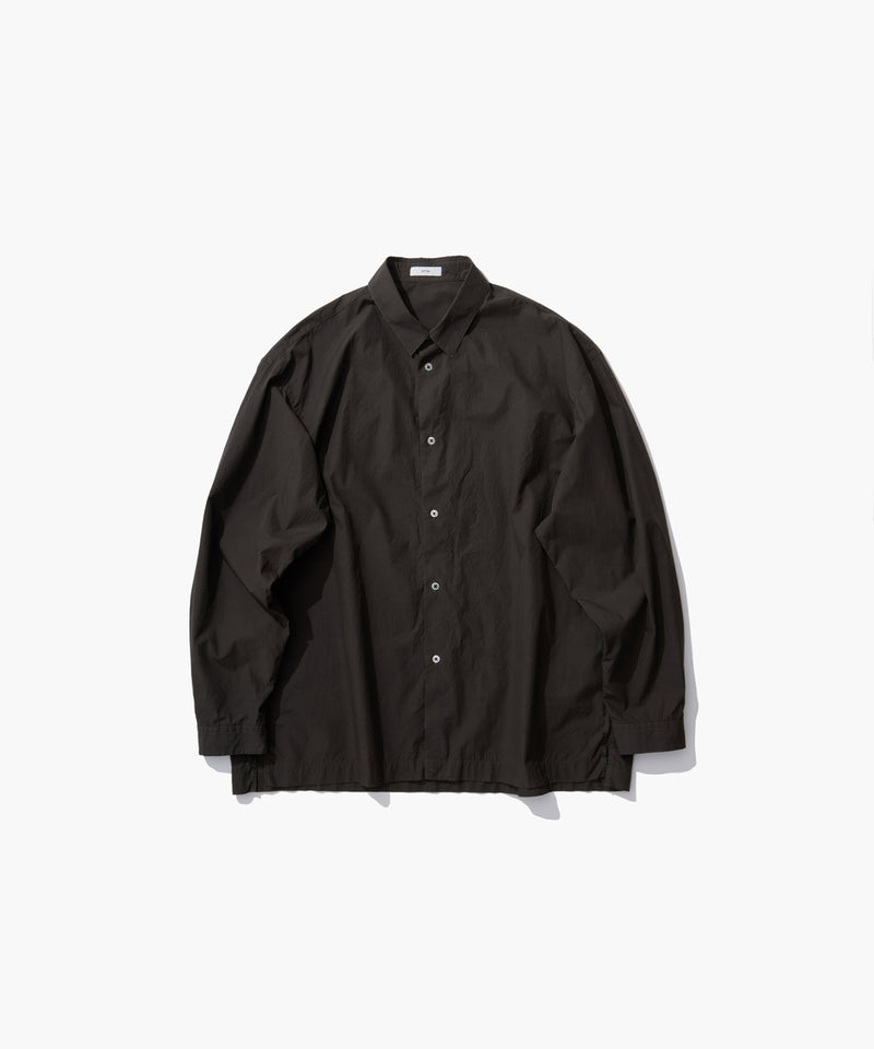 SHRINK COTTON LAWN | WIDE SHIRT