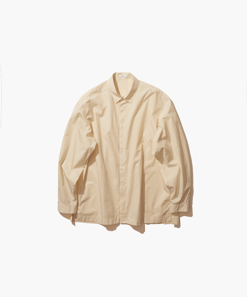 SHRINK COTTON LAWN | WIDE SHIRT