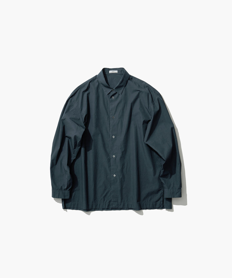 SHRINK COTTON LAWN | WIDE SHIRT