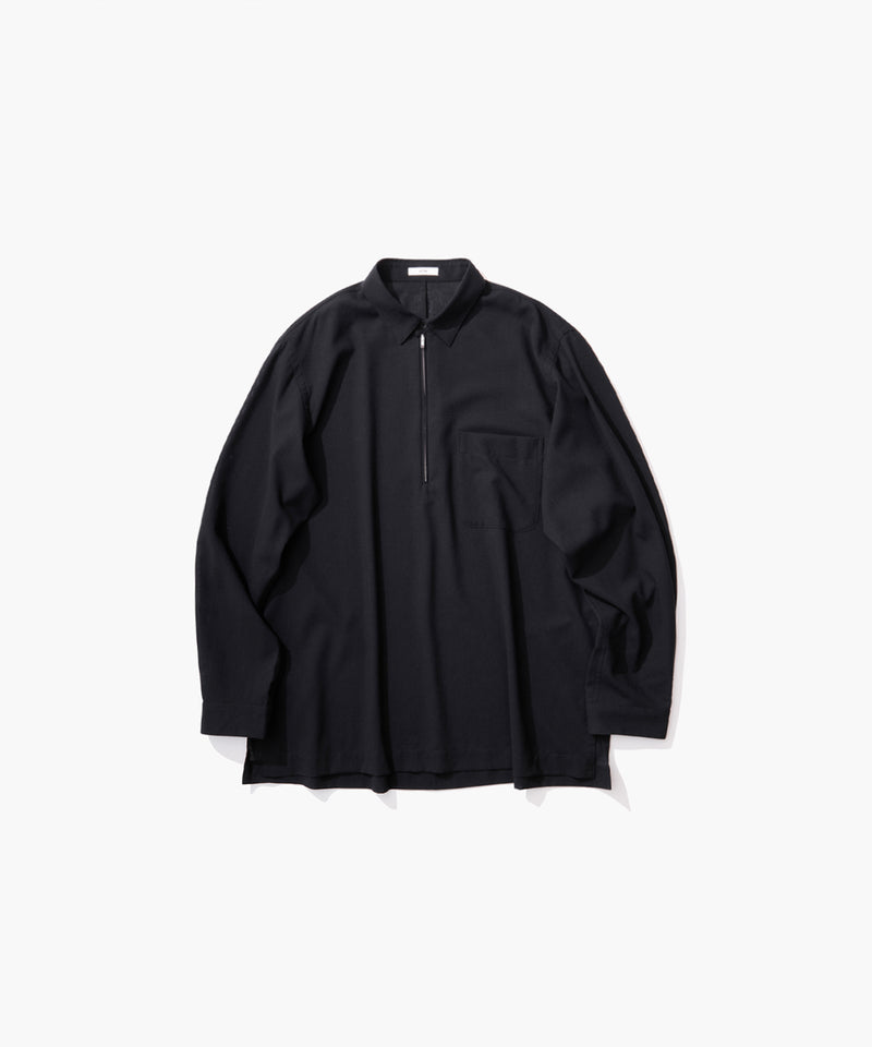 TWIST WOOL WASHER | ZIP UP SHIRT