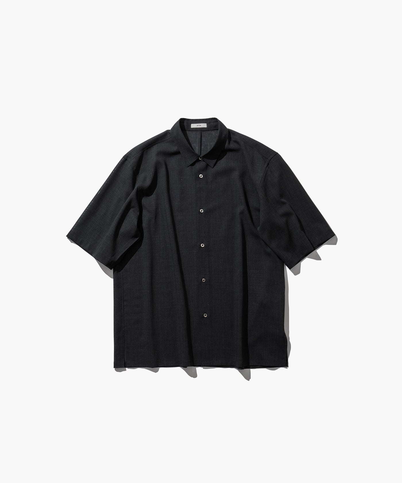 TWIST WOOL GAUZE | HARF SLEEVE SHIRT – ATON | エイトン