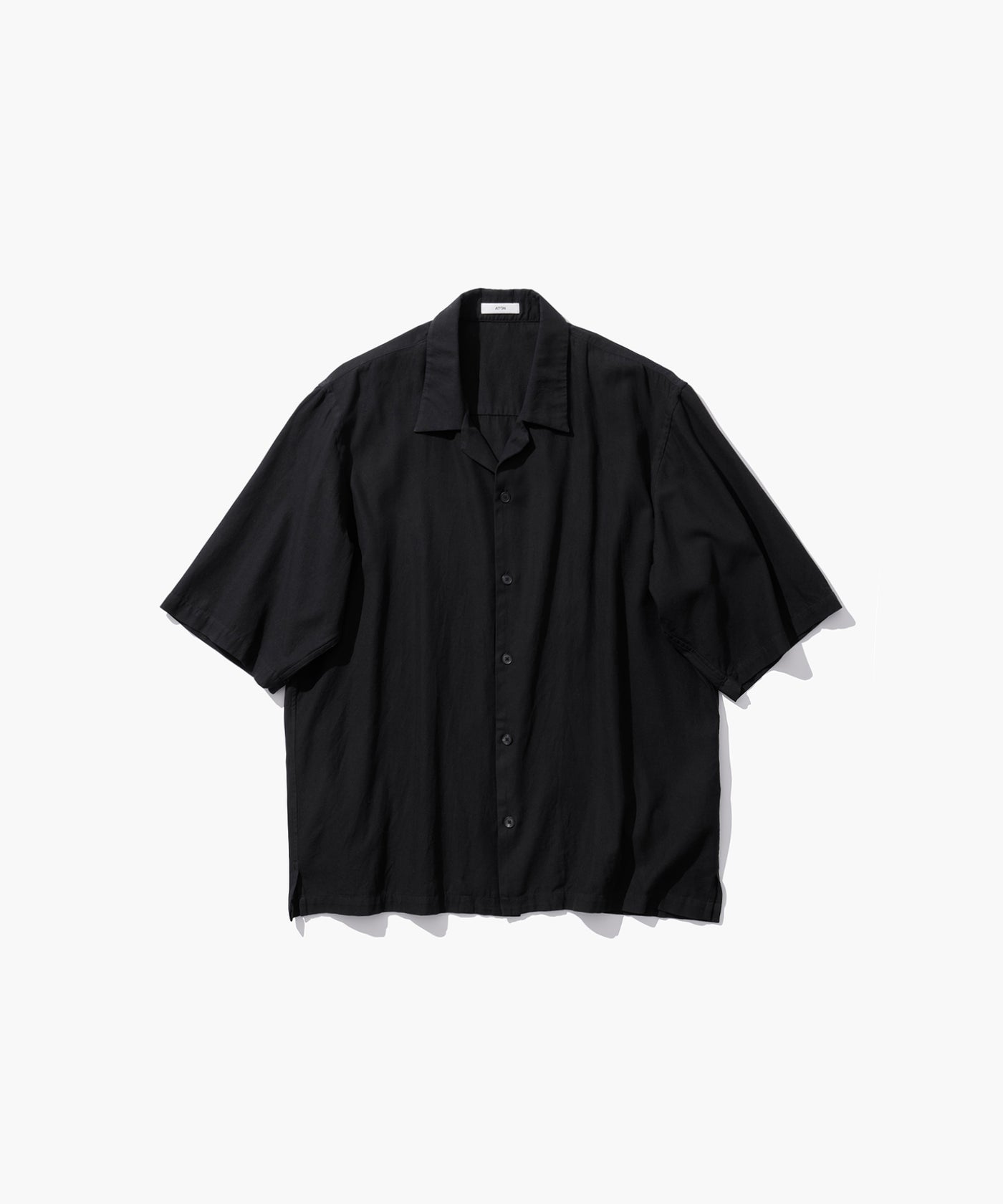 COTTON SILK VIERA | OPENCOLLAR HARF SLEEVE SHIRT – ATON | エイトン