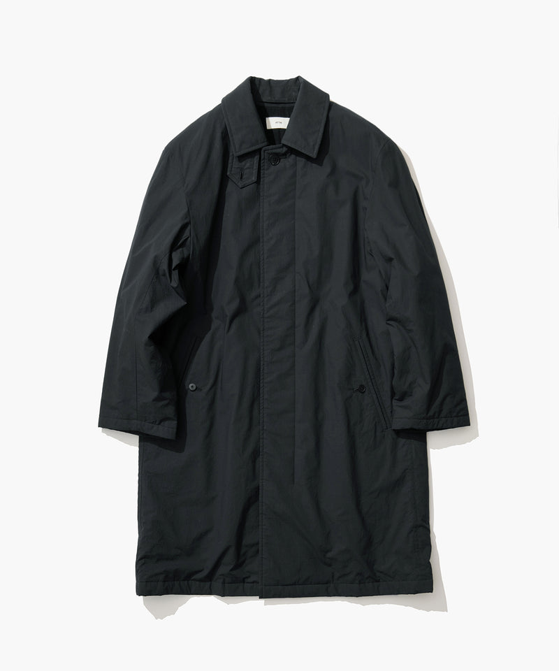 MERCERIZED COTTON | SILK PADDED BALMACAAN COAT