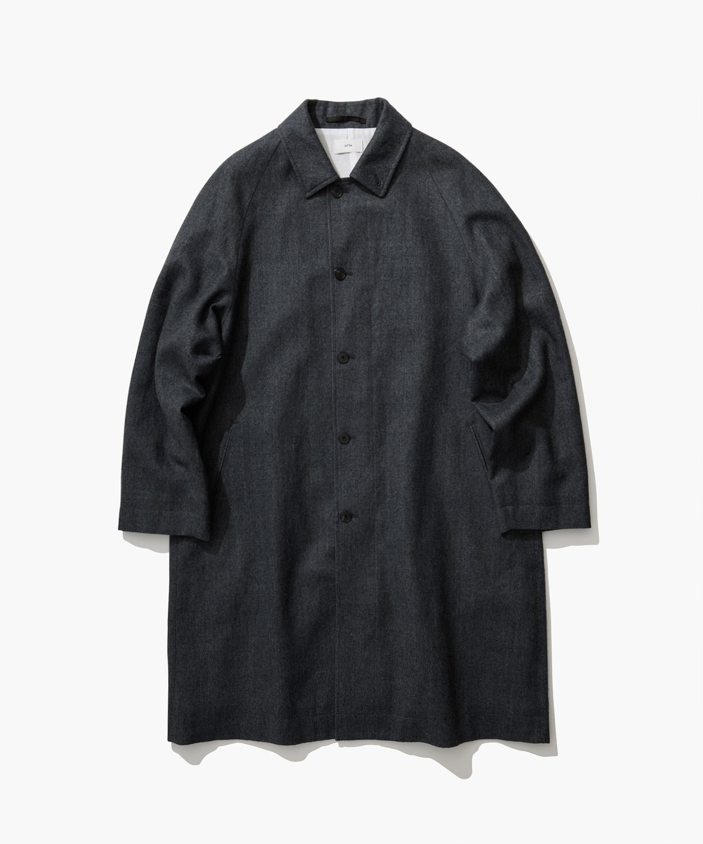 ジャケット・アウター ATON WOOLLINEN TWILL BALMACAAN COAT MERCERIZED COTTON | SILK PADDED BALMACAAN COAT – ATON | エイトン