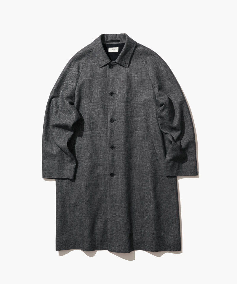 LINEN WOOL TWILL | BALMACAAN COAT