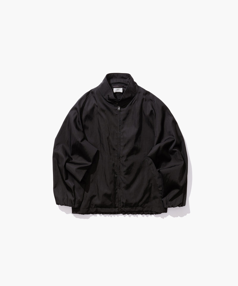 ATONエイトンナイロンツイルハリントンジャケット黒01 NYLON TWILL | OVERSIZED HARRINGTON JACKET – ATON | エイトン