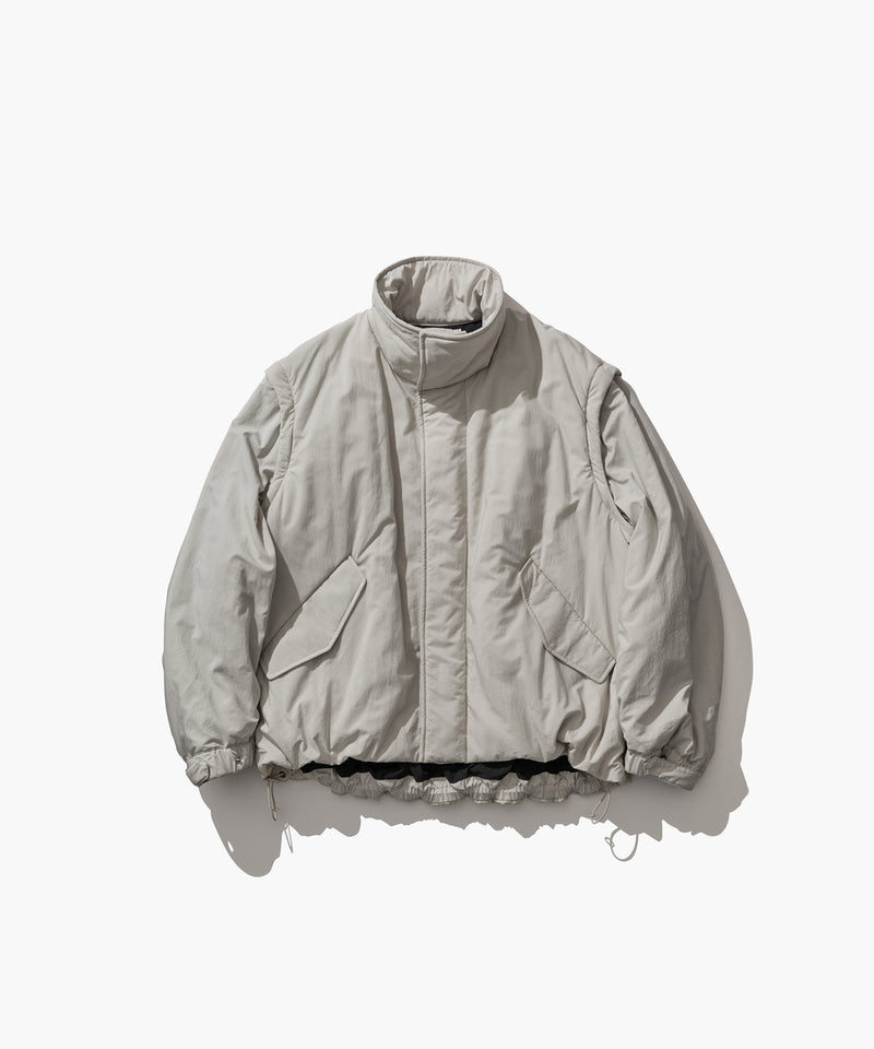 FIBRIL NYLON SATIN | DETACHABLE JACKET – ATON | エイトン