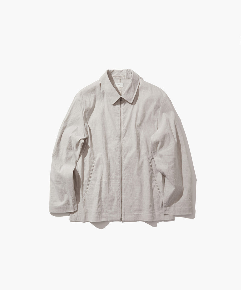 STRETCH NYLON LINEN | ZIP-UP JACKET