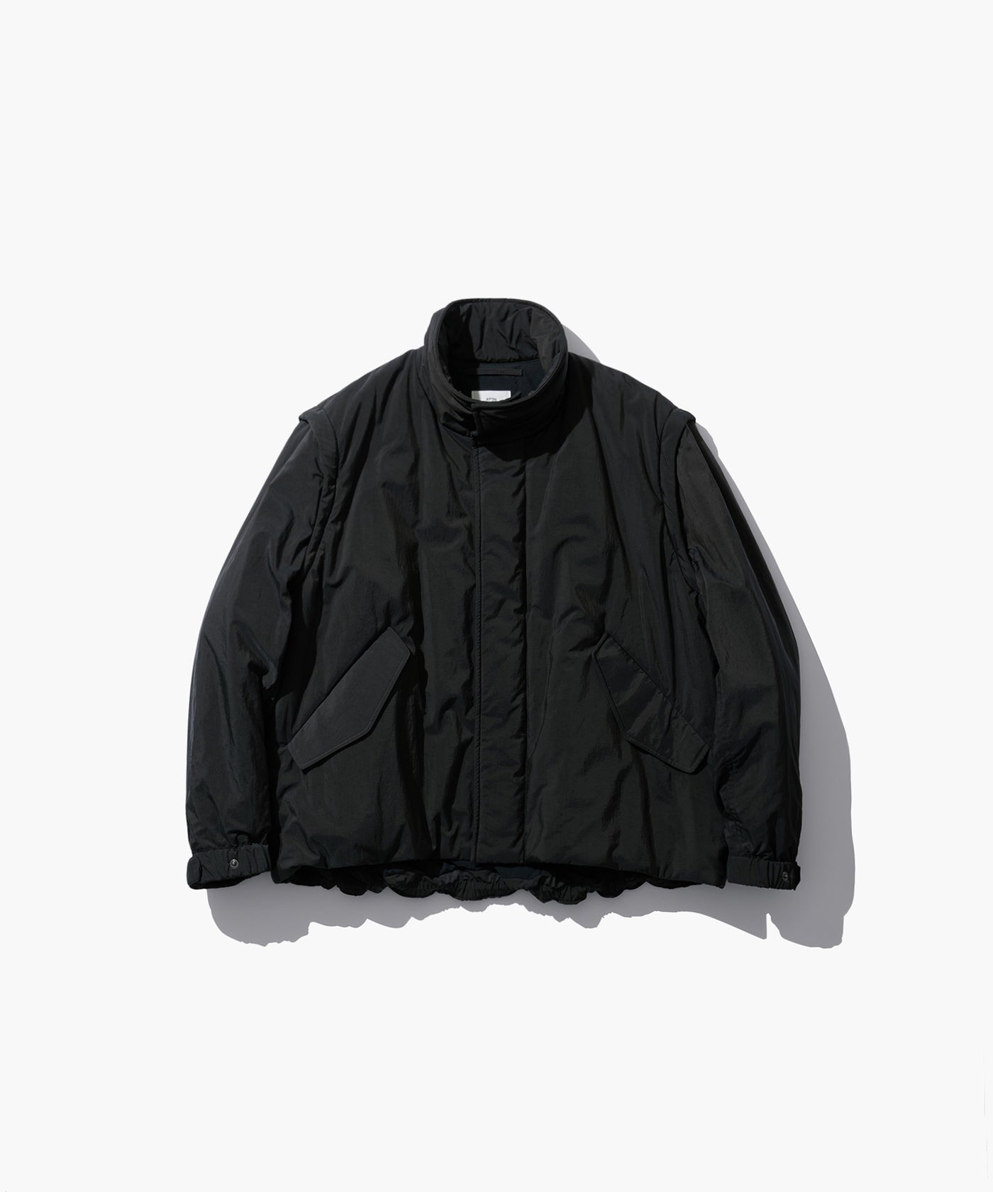 FIBRIL NYLON SATIN | DETACHABLE JACKET – ATON | エイトン