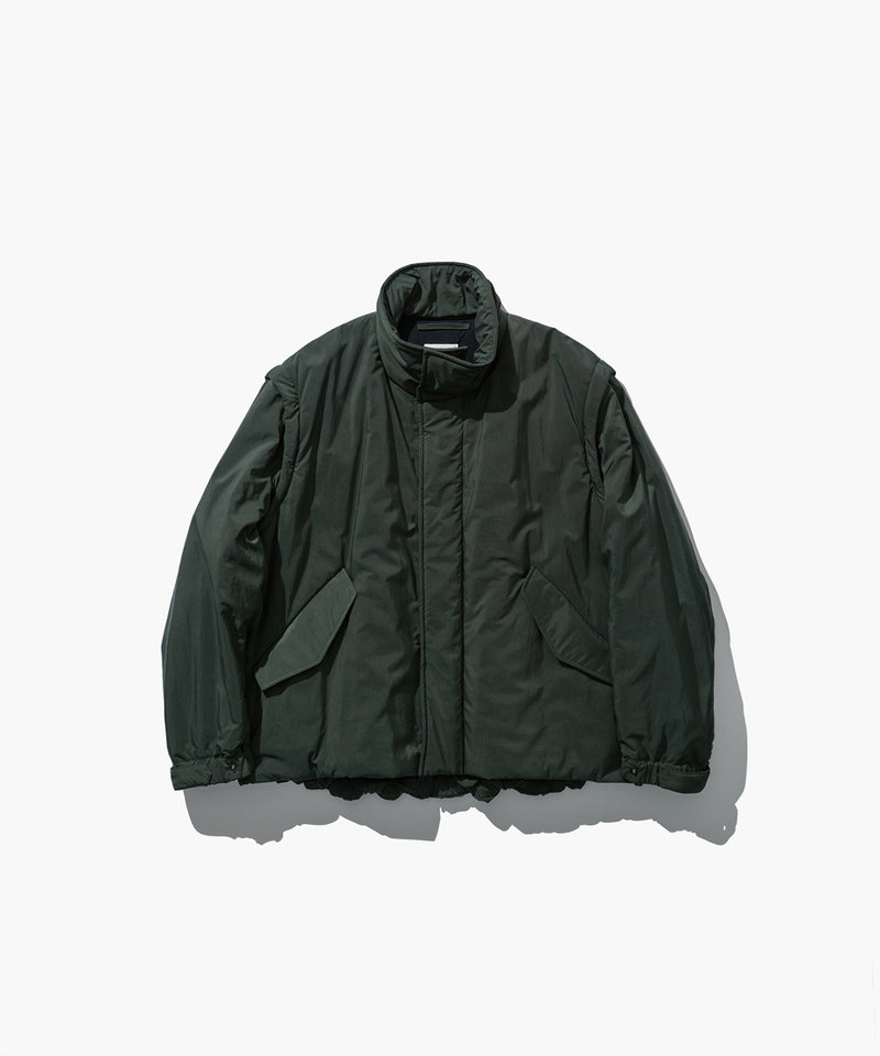 FIBRIL NYLON SATIN | DETACHABLE JACKET – ATON | エイトン